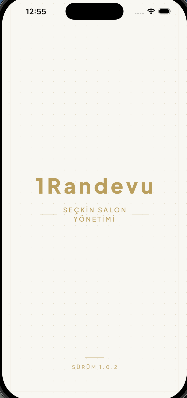 1Randevu açılış ekranı